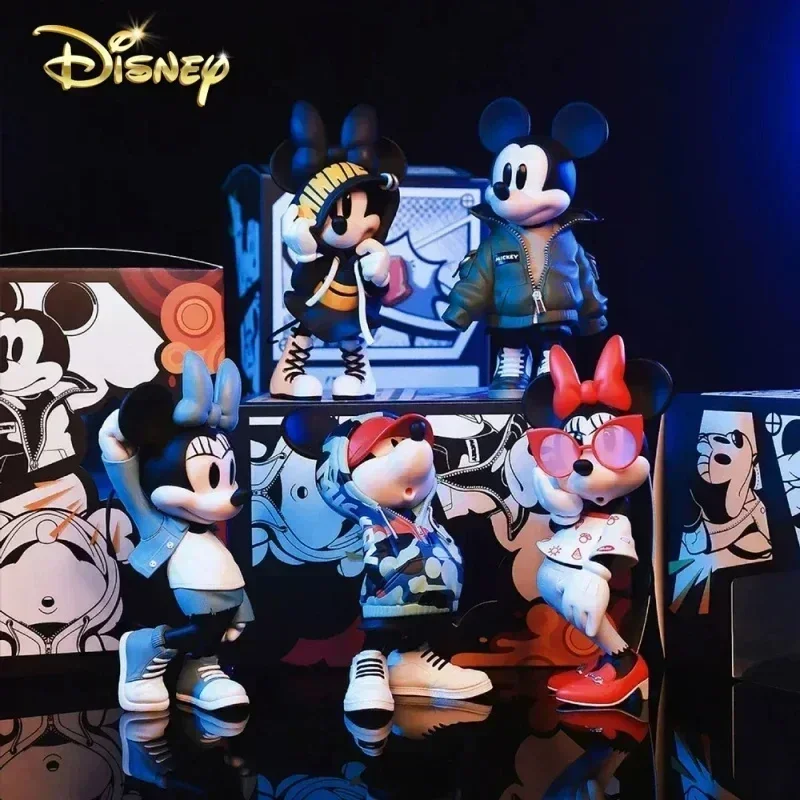 Anime Disney Mickey Mouse Figures Minnie Figurine Cartoon Tidal Suit Decoration Model Collectibl Room Decoration Surprise Gifts