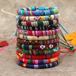 12Pcs Bohemian Surfer Beach Bracelet Set Mężczyźni i kobiety Plecione letnie bransoletki Boho Ręcznie robiona biżuteria festiwalowa Akcesoria