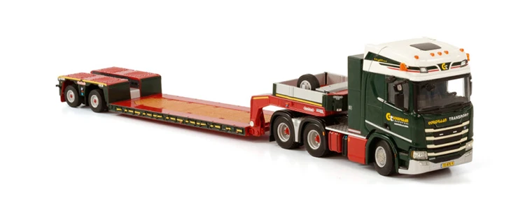 

Diecast Model WSI 1:50 Scale SCA-NIA R CS20H 6X4 Tractor,Low Board Transport Truck Trailer Vehicles Alloy Model Replica 01-3860