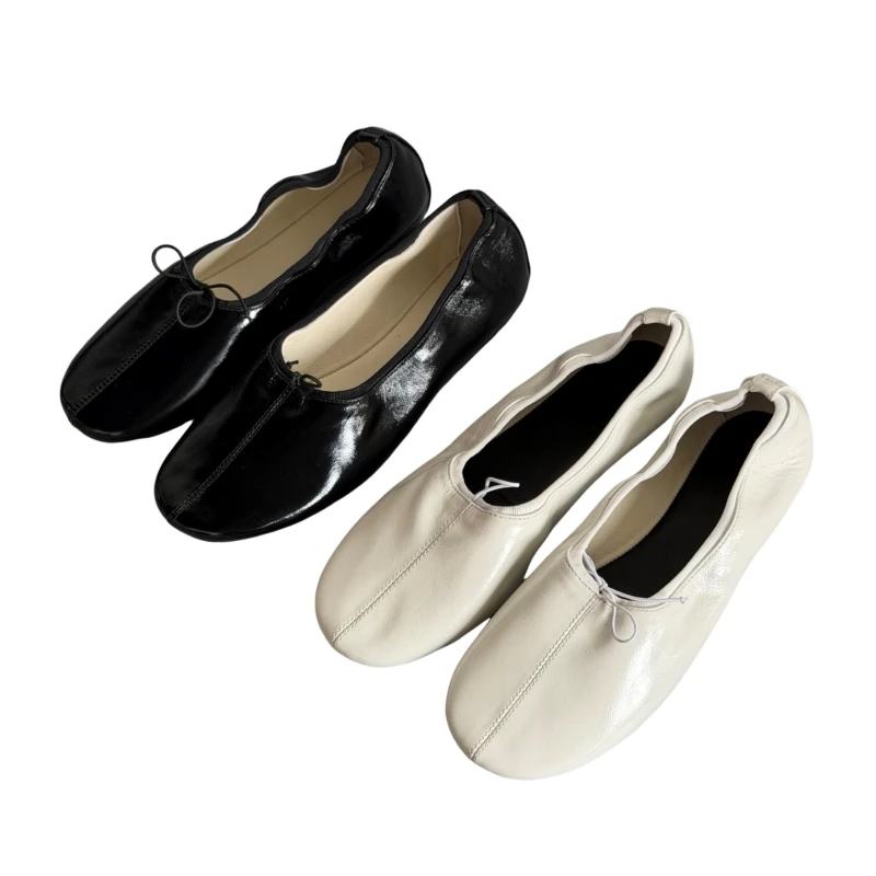 

26 100% Top-Grain Leather Slip-On Comfort Flats for Shopping and Travel Loafers Slip-On Flat Shoes for Walking Comfort BB0101
