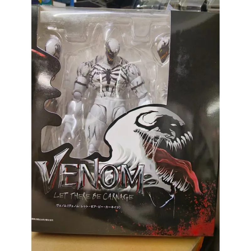 新品在庫あり-高品質-shf-ホワイトシンビオートセラムヴェノム-アメイジング・スパイダーマン-可動フィギュア-コレクタブルモデル