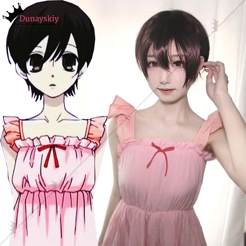 Disfraz de Cosplay de Anime Fujioka Haruhi, camisón puro rosa, pijamas, trajes, uniformes para niñas, disfraz de fiesta de pijama Fujioka Haruhi