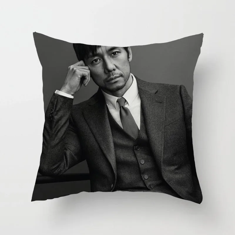 

Hidetoshi Nishijima Cushions Covers,Geometric Abstract Art Throw Pillow Case Sofa Cushion Cover Home Decor (45cm x 45cm)