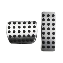 Car Pedals Cover for Infiniti Q30 QX30 2016 2017 2018 Automatic Stainless Steel Brake Gas Fuel Foot Rest Pedal Pads Accessories