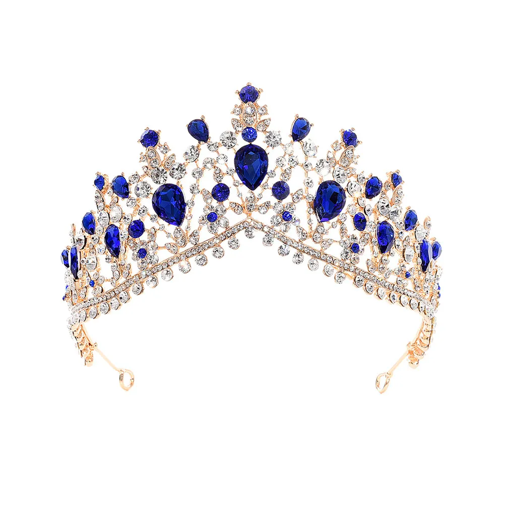 

Luxury Rhinestone Crown Hair Band for Women Bridal Wedding Headdress Sparkling Zircon Alloy Headband Bride Bridesmaid Flower
