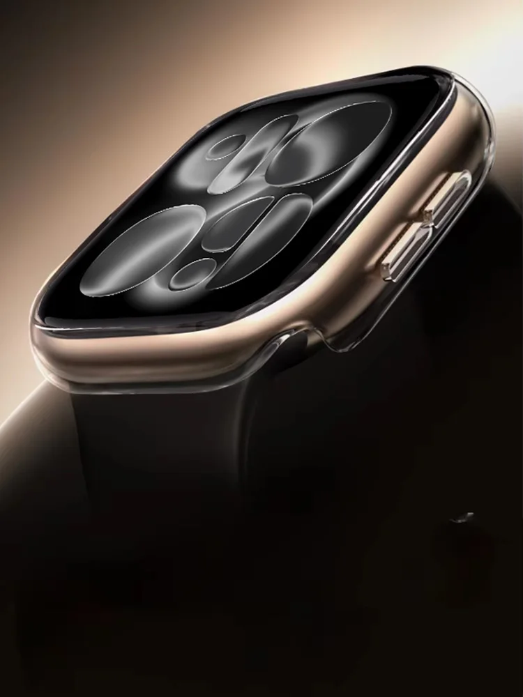 1/2 stücke Für Apple Uhr Fall 11 10 9 8 7 6 SE 46mm 42mm 45mm 44mm 41mm 40 Screen Protector Gehärtetem Glas PC Bumper iWatch Abdeckung
