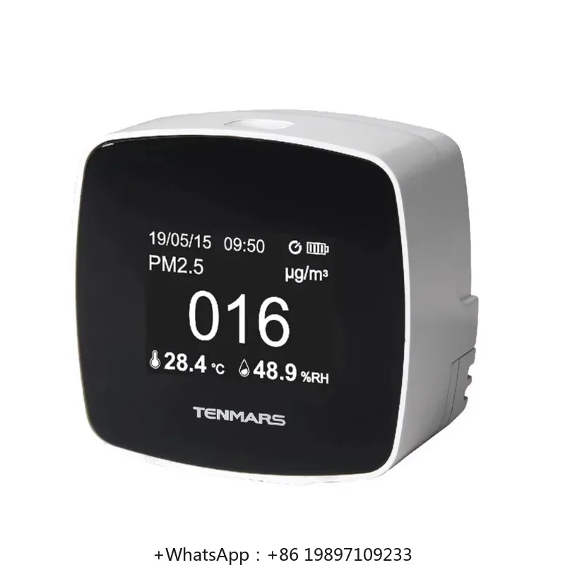 Tenmars TM-280 PM 2.5 Monitor de qualidade do ar interno Medição instantânea PM2.5