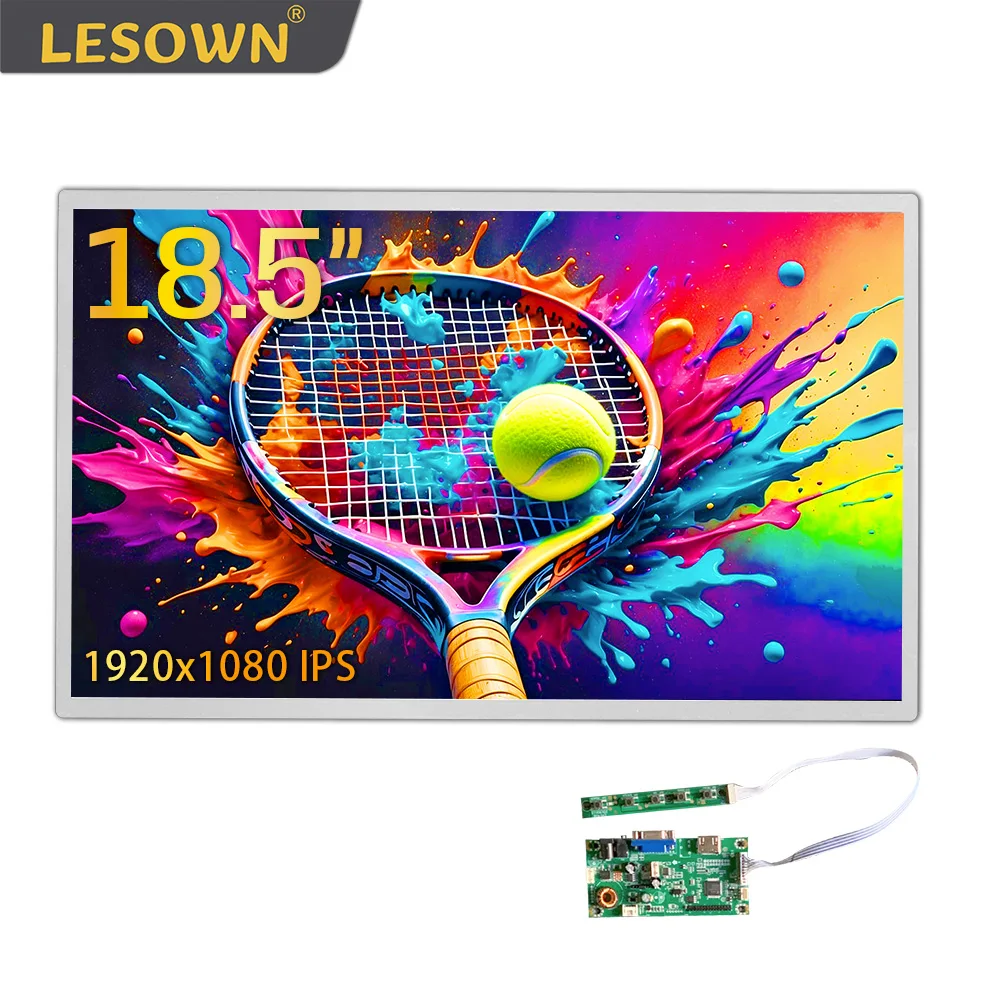 

LESOWN 18,5-дюймовый широкоэкранный HDMI VGA-дисплей 1920x1080 1200:1 полнопросмотр LVDS ЖК-экранный модуль панели для промышленных машин