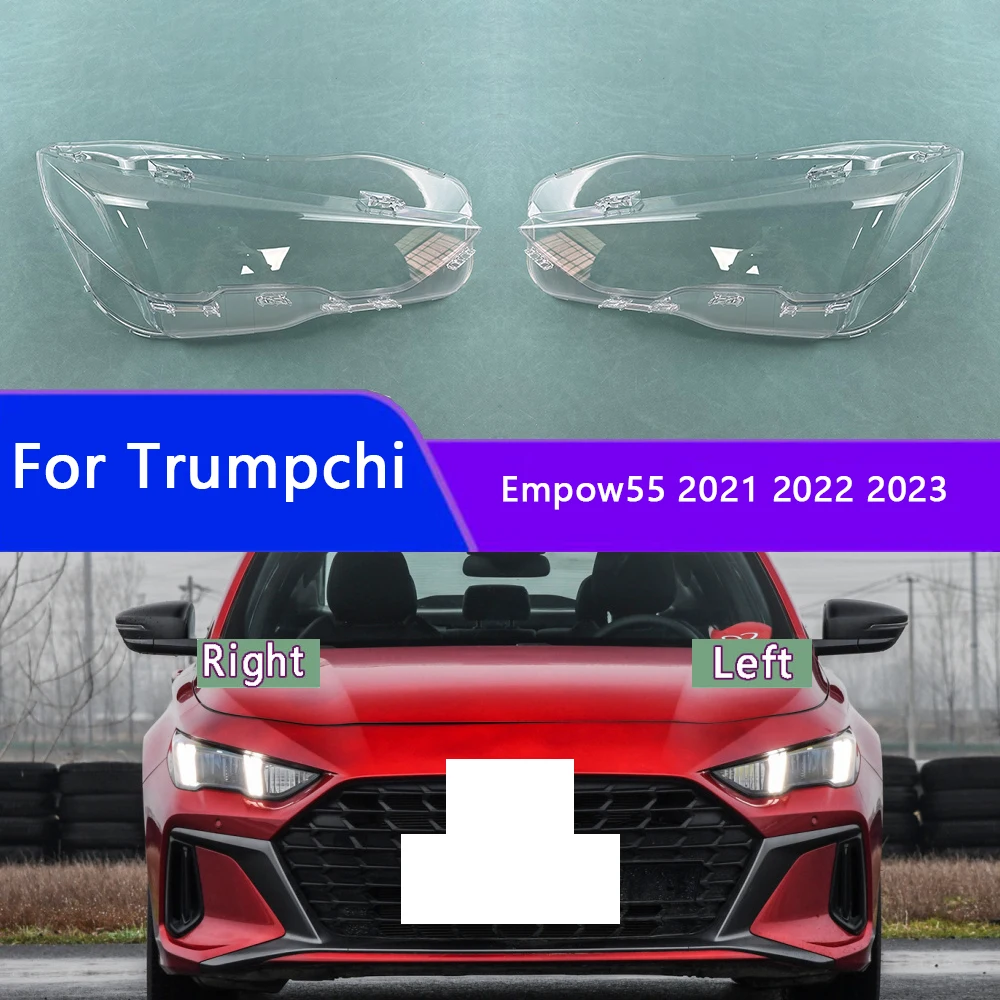 For Trumpchi Empow55 2021 2022 2023 Headlight Cover Transparent Headlamp Lamp Shell Lens Replace Original Lampshade Plexiglass