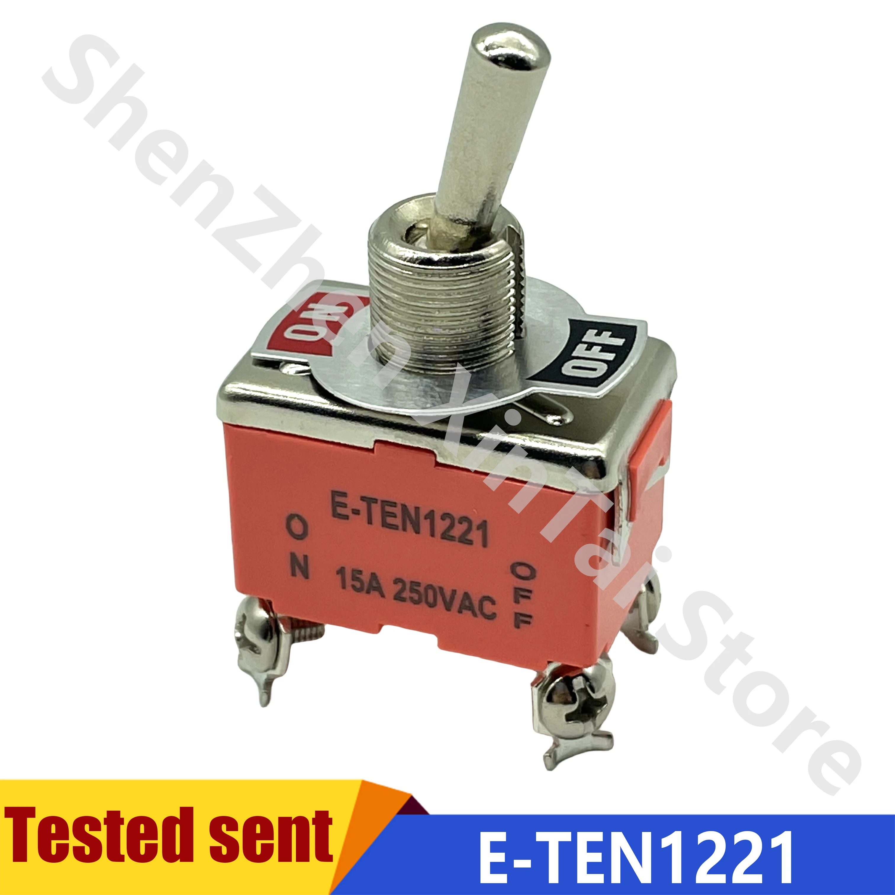 

New High Quality 20PCS E-TEN1221 ON-OFF 12mm Toggle Switch 4pins 15A 250VAC Power Rocker Switch