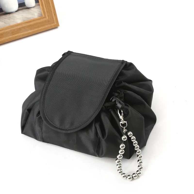 Kosmetiktasche mit Kordelzug für Damen, große Kapazität, wasserdicht, tragbar, ideal als Reise-Make-up-Organizer, Damen-Toilettentasche, Beauty-Case. – Detail 10