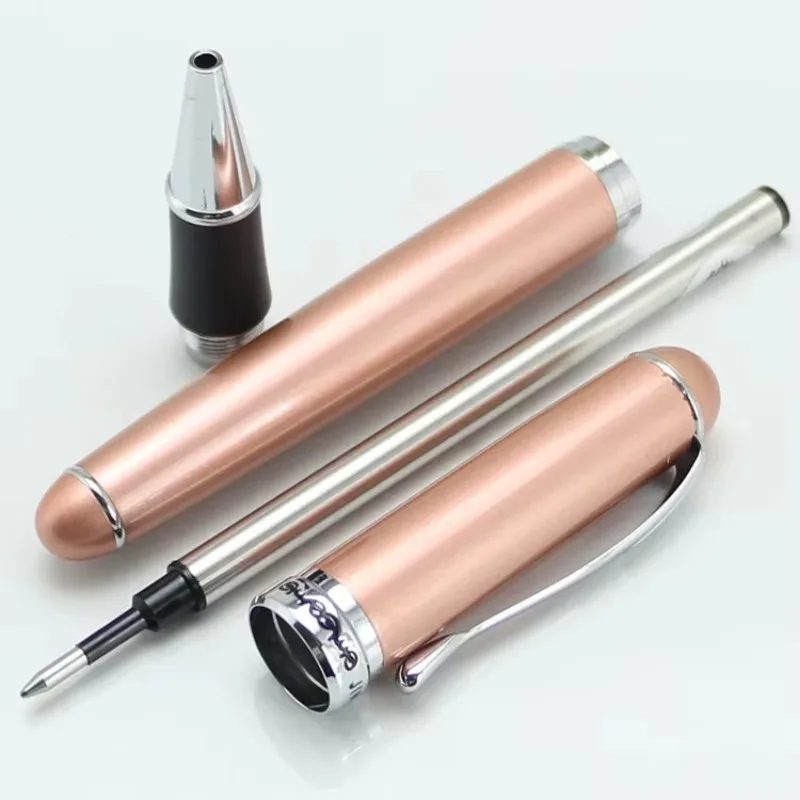 JINHAO 750 Rose gold 15 สี Rollerball ปากกาสีดำ/หมึกสีฟ้าหรูหราเขียนของขวัญปากกานักเรียนตัวอักษรเงินทุนสำนักงานปากกา