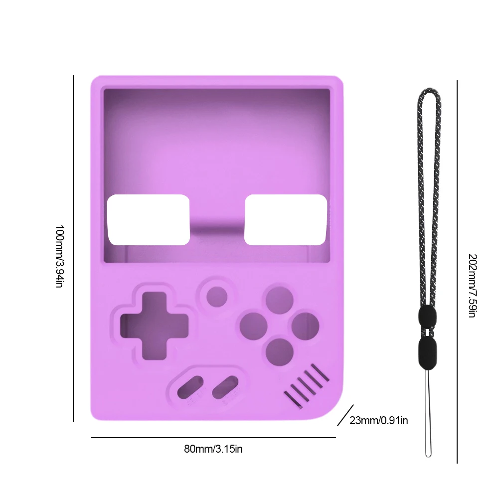 Funda protectora de silicona, funda protectora antiarañazos, funda protectora suave antideslizante con cordón para MIYOO MINI Plus