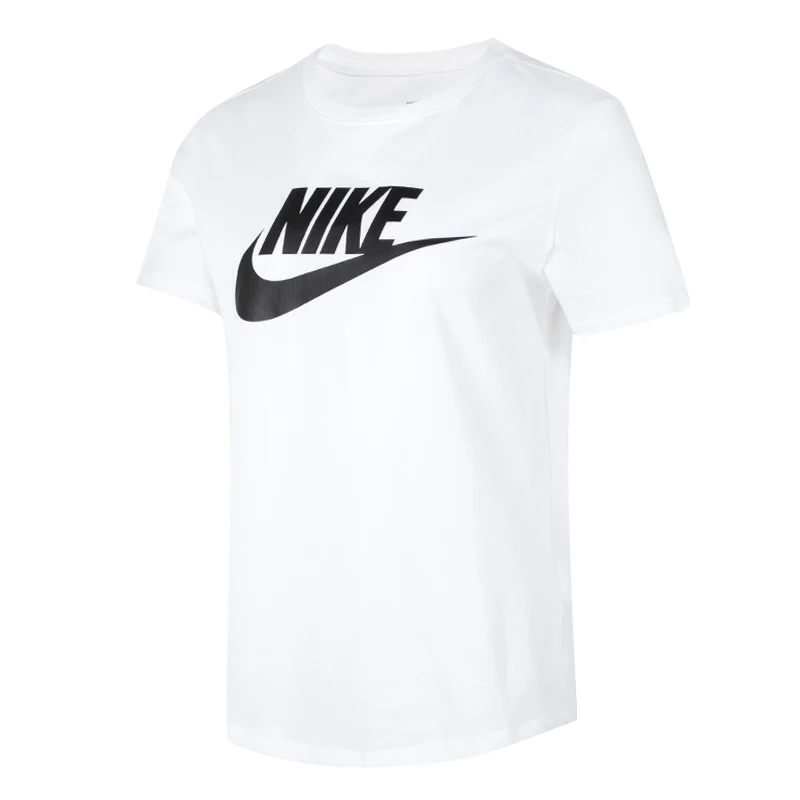 Nike-Camiseta W Nsw para mujer, camiseta Essntl Icn Ftrat, cuello redondo, holgada, transpirable, informal, diaria, media manga, Dx7907-100
