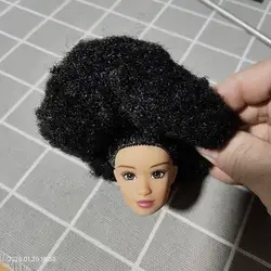 1/6 doll black barbi head gift for girl collection toy with hair baby head accessories Keny kuailesenlin world LLC dongcheng