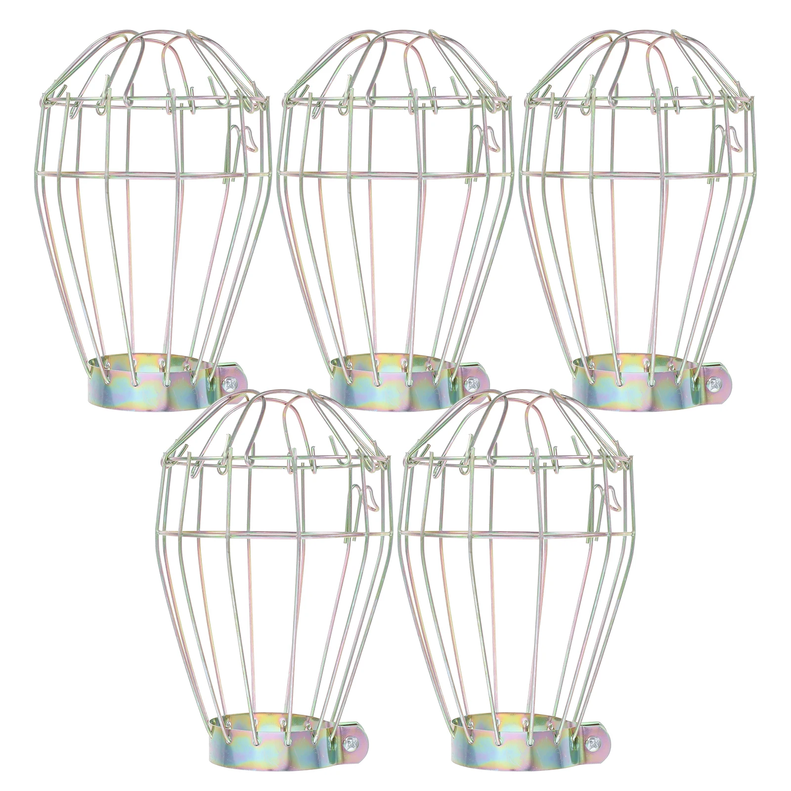 

5pcs Anti Ceramic Iron Mesh Light Bulb Guard Bulb Guard Wire Cage Light Shade Holder Metal Protector Lampshade Cover