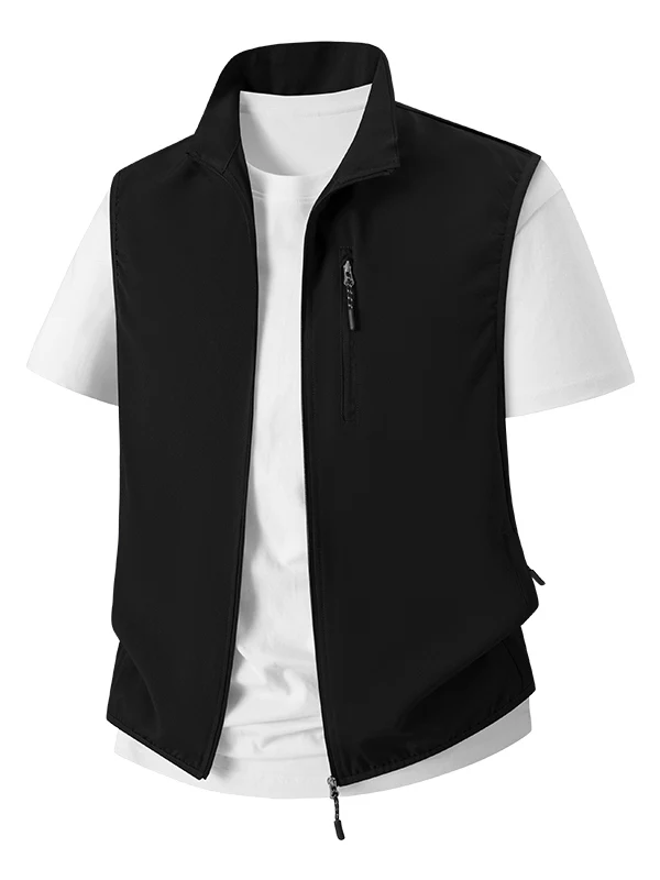 Ultra-Thin Sleeveless Sports Vest Ice Silk Outdoor Simple Design Men's Casual Fashion Summer 2026 Breathable Mid-Aged And You...