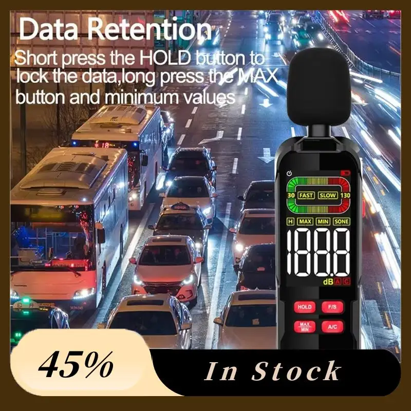 

A60Z Top Handheld Decibel Meter USB Charging 30-130Db A/C Weighted Mini Digital Sound Level Meter