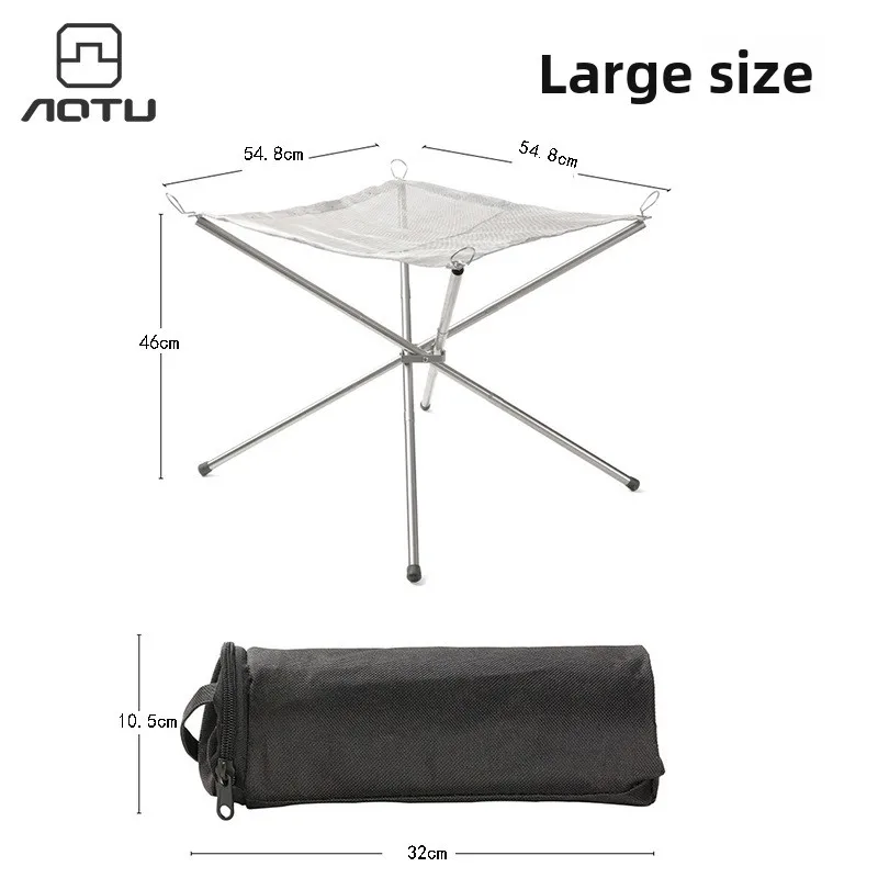 

Large Camping Stove Picnic Equipment Outdoor Fire Pit Foldable BBQ Grill Heater Fire Rack Camping Gear