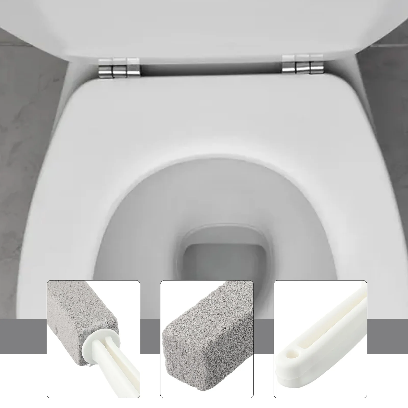 المرحاض فرشاة الحمام حجر الخفاف السيليكا للزوايا الميتة شق حمامات السباحة أحواض استحمام ساخنة أدوات تنظيف قوية 23.5x3.6 سنتيمتر