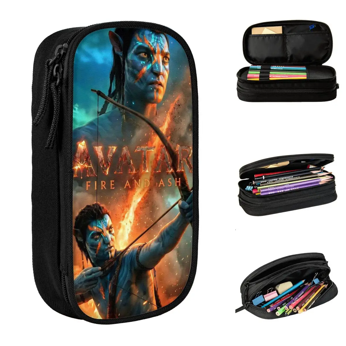 

Fashion Avatars Fire And Ash Movie Pencil Case Pencilcases Pen for Student Large Storage Pencil Bags Office Zipper Stationery
