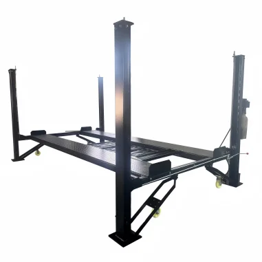 

4T Car Lift 4 Post Hydraulic Car Parking Lift Auto Option with Caster Kit for Easy Moving Car Lifts for Home Garages