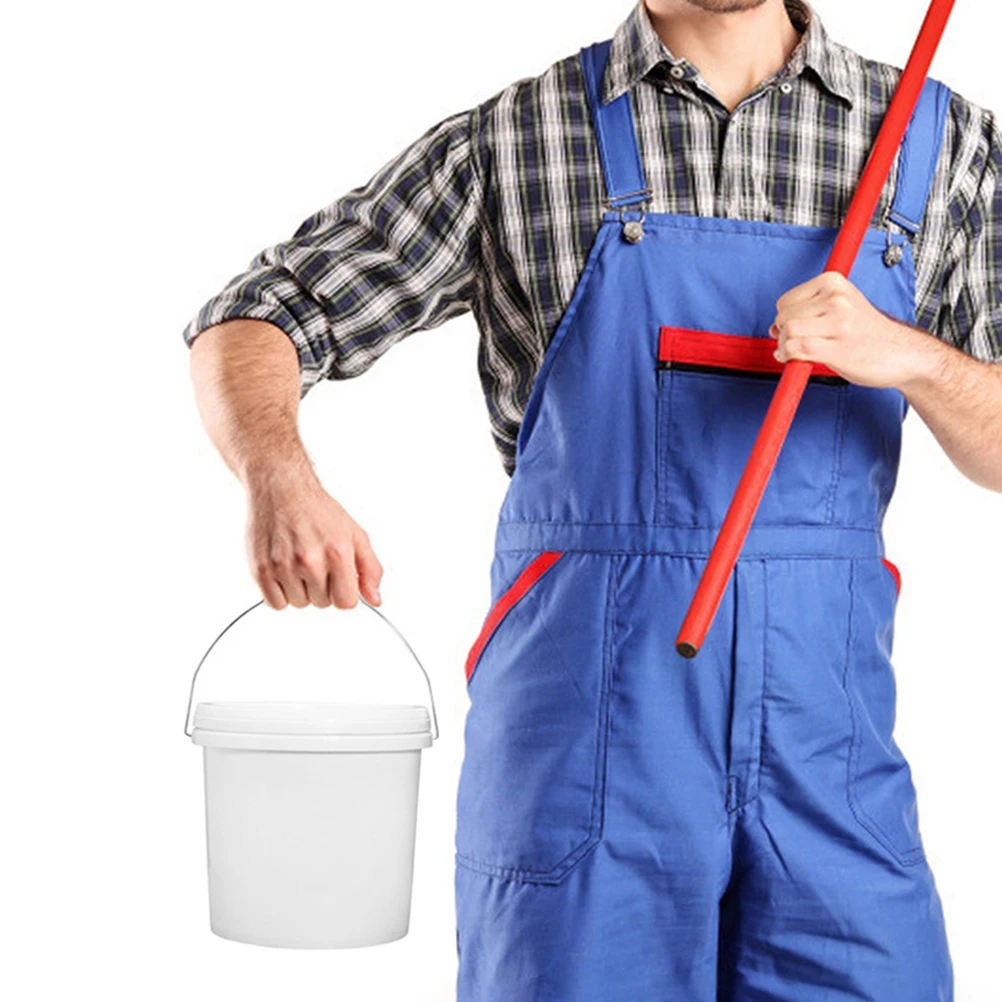 

6Pcs Sealed Plastic Bucket Leakproof Household Storage Container Portable Water Wash Bucket 1L Airtight Lid Buckets with Lids