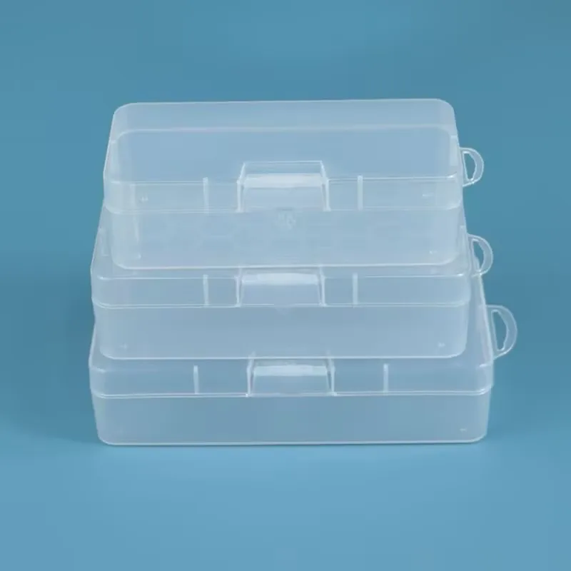 Plastic Box Transparent Jewelry Organizer Sample Box Small Tool Storage Box Nail Enhancement Tool Box Mobile Phone Repair Case