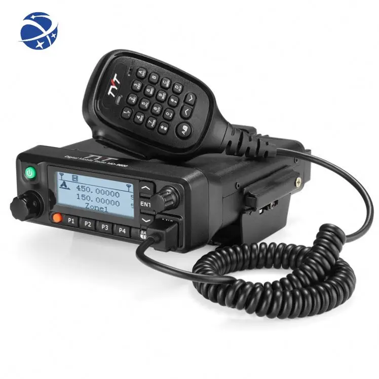 yyhc 2023 hotsale DMR Digital Mobile car Transceiver Radio for TYT MD9600 50W dual band GPS Vehicle Mounted MD-9600