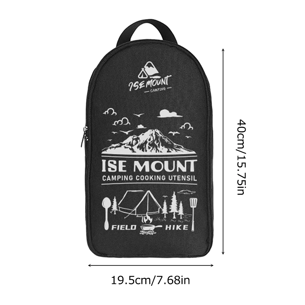 حقيبة أدوات طهي من قماش أكسفورد ، منظم أواني الطبخ ، سعة كبيرة ، حقيبة أدوات مائدة للشواء للنزهات ، مستلزمات تخييم خارجية #6