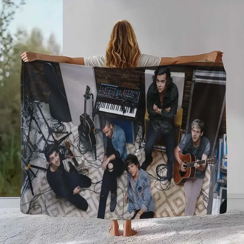 1D One D-Direction Boy Band Soft Flannel Throw Blanket,Cozy Warm Blanket for Bed,Sofa,Living Room,Picnic,Camping,Home Decor,Gift