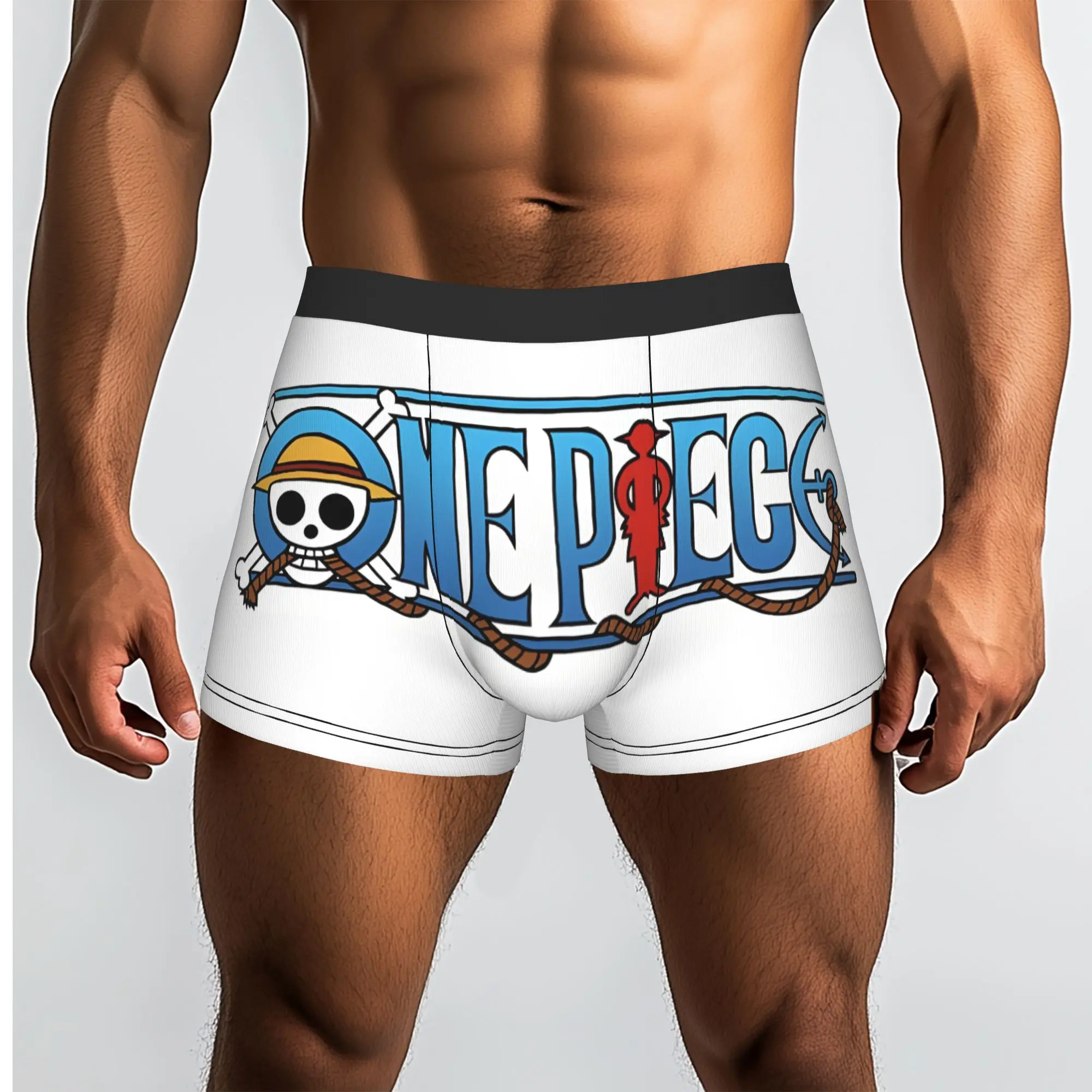 ONE PIECE One Piece Underpants Homme Panties Male Underwear Ventilate Shorts Boxer Briefs