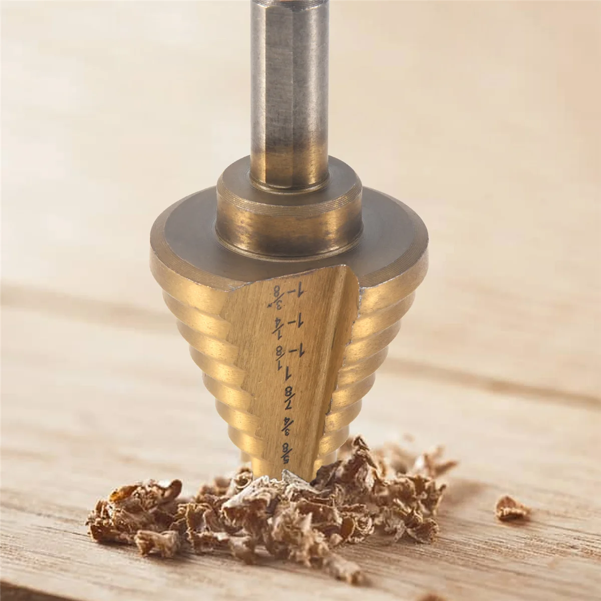 Step Drill Cone Drill Bits, High Speed Steel 10 Steps 1/4 to 1-3/8 inch
