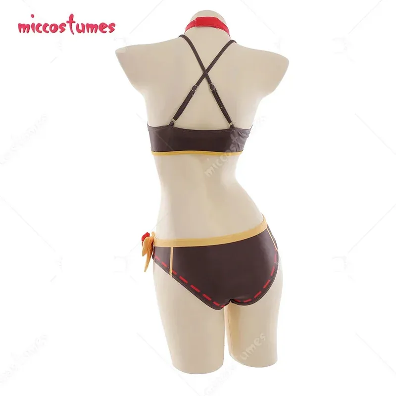 

CyWomen's Bikini Set Halter Two-Piece Swimsuit Chinese Style Top and Bottoms with Kimono Haori Cover Up and Cute Flower Clips