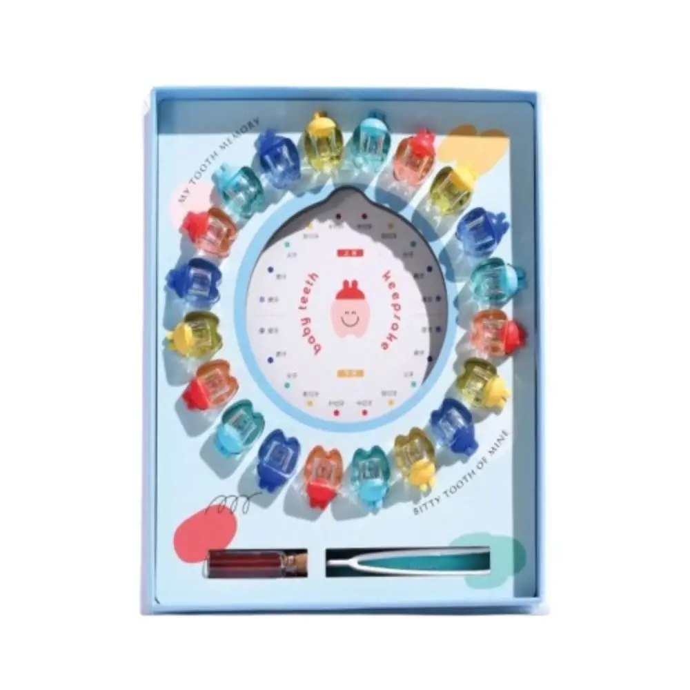 

Деревянная коробка для детских зубов на память, мультяшная коробка для хранения, органайзер для молочных зубов, сувениры, коллекция волос, чехол для грудных зубов для младенцев