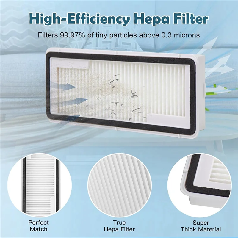 ABRW-Accessories Kit For Narwal Freo X Ultra Robot Vacuum Cleaner Main Side Brush Hepa Filters Mop Pads Dust Bags