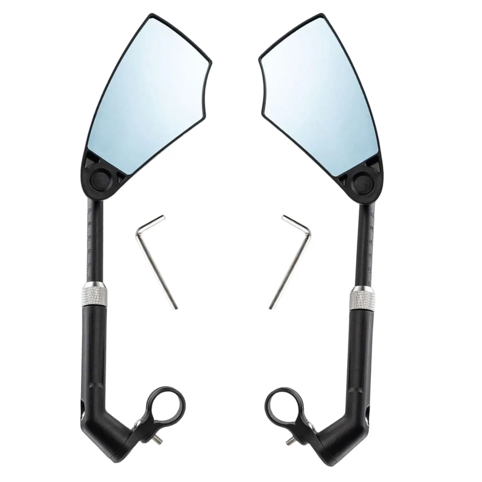 Bike Rear View Mirror Handlebar Long Wide Angle 20-23mm Cycling Mirrors for Road Bikes for Scooter Bike Modification Cycling