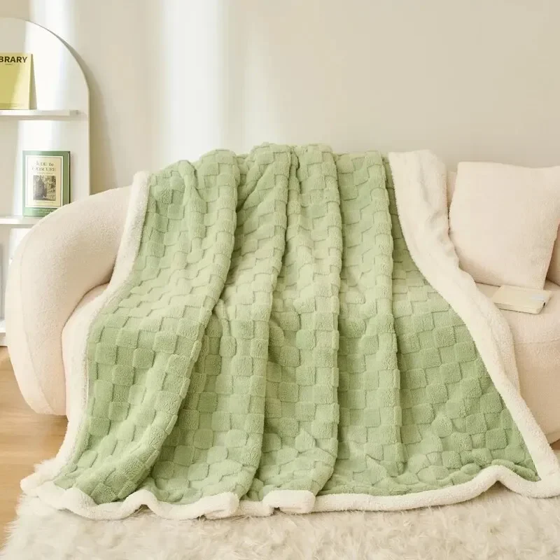 

Double Thickened Blanket Pile Tapestry Winter Thickening Cover Blanket Sofa Blanket Multifunctional