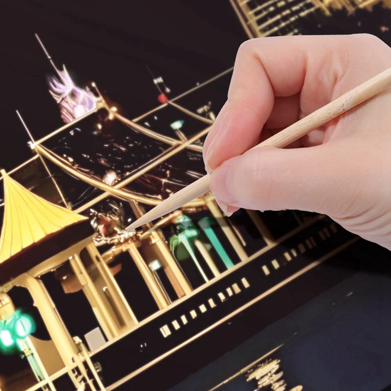 Handmade Accessories Adults Scratching Drawing Decompression Tool Toy Scraping Painting Birthday Gift DIY Craft