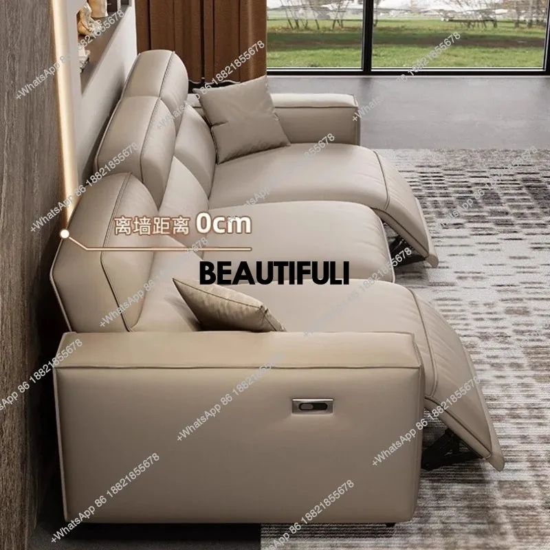 E182 Luxury Living Room Electric Sofa Strong Headrest Luxury Apartments Recliner Chair Lazy Loveseat Woonkamerbanken Furniture