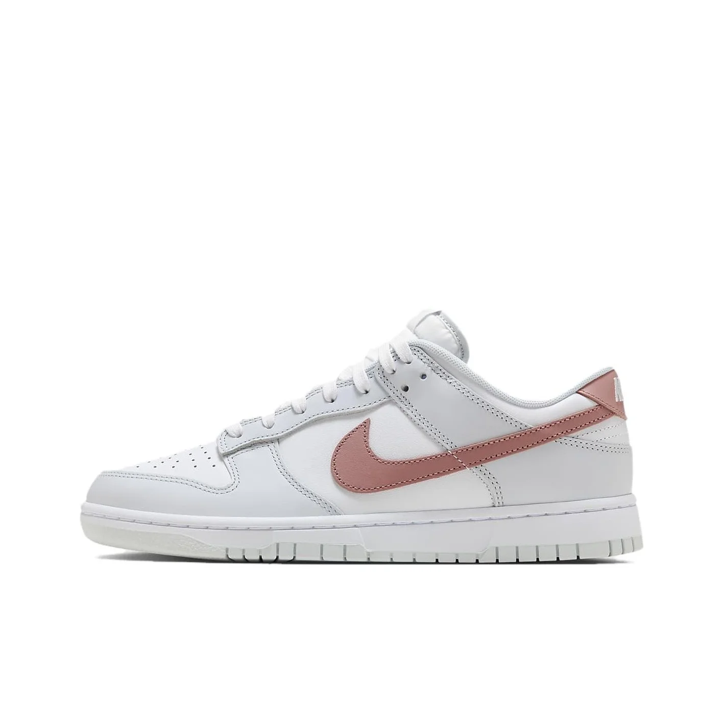 Nike Dunk Skateboard Shoes Unisex Low Top White/White Gold/Stardust Red HF0730-160