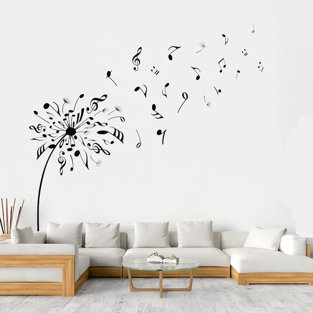 Sticker Wall Sticker Studies 97*85 Cm Wall Art Bedroom Interior Living Room Music Note Shop Classroom Corridor