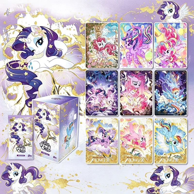 

Genuine KAYOU My Little Pony Hasbro Licensed Luminous Moon & Fun Movie Series Rainbow Sparkle Collectible Cards Gift Collectors
