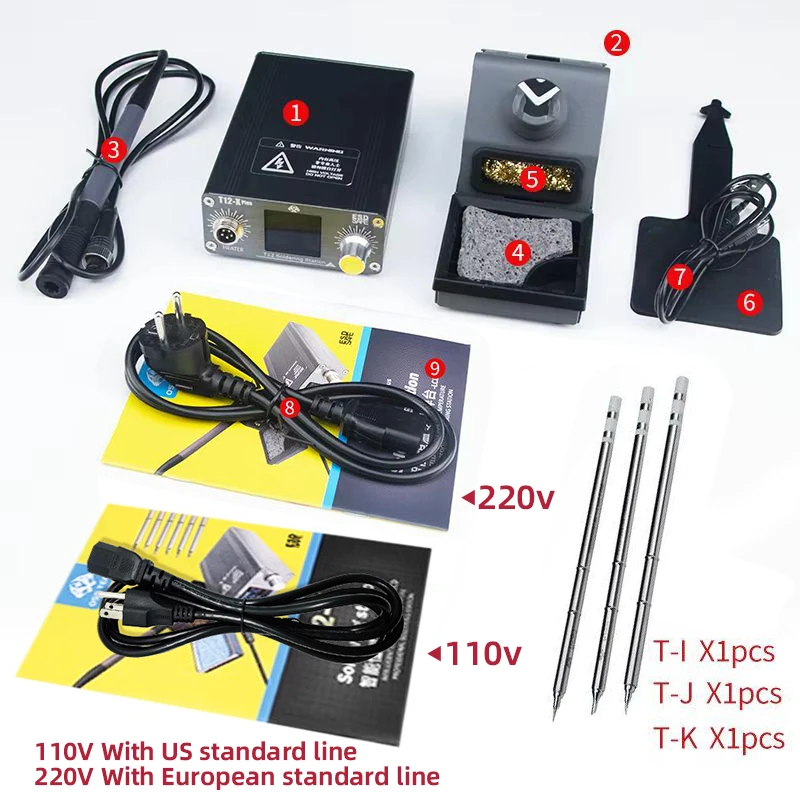 OSS T12-X PLUS Soldeerstation Elektronische Soldeerbout Met T12 Tips Voor PCB Reparatie Telefoon Board Lassen Reparatie Tools