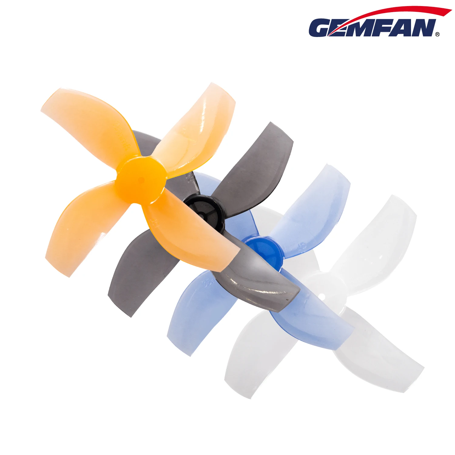 Gemfan-hélice para avión teledirigido, hélice sin escobillas, diámetro de disco de hélice de 4 aspas, 35mm, 1,4 pulgadas, agujero de eje, 1mm, 1S, 4