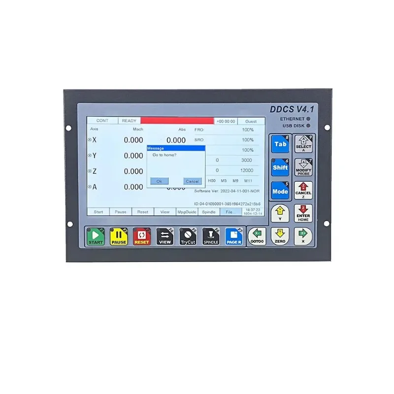 For DDCS V4.1 Standalone Offline CNC Motion Controller, 3/4 Axis USB CNC Control Interface, Compatible to Replace Mach3