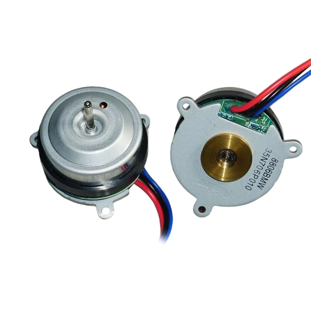 Outer Rotor High Speed Brushless Motor 12V 140W PWM Speed Control NdFeB Magnet Built-in Driver Ball Bearing Brushless Motor