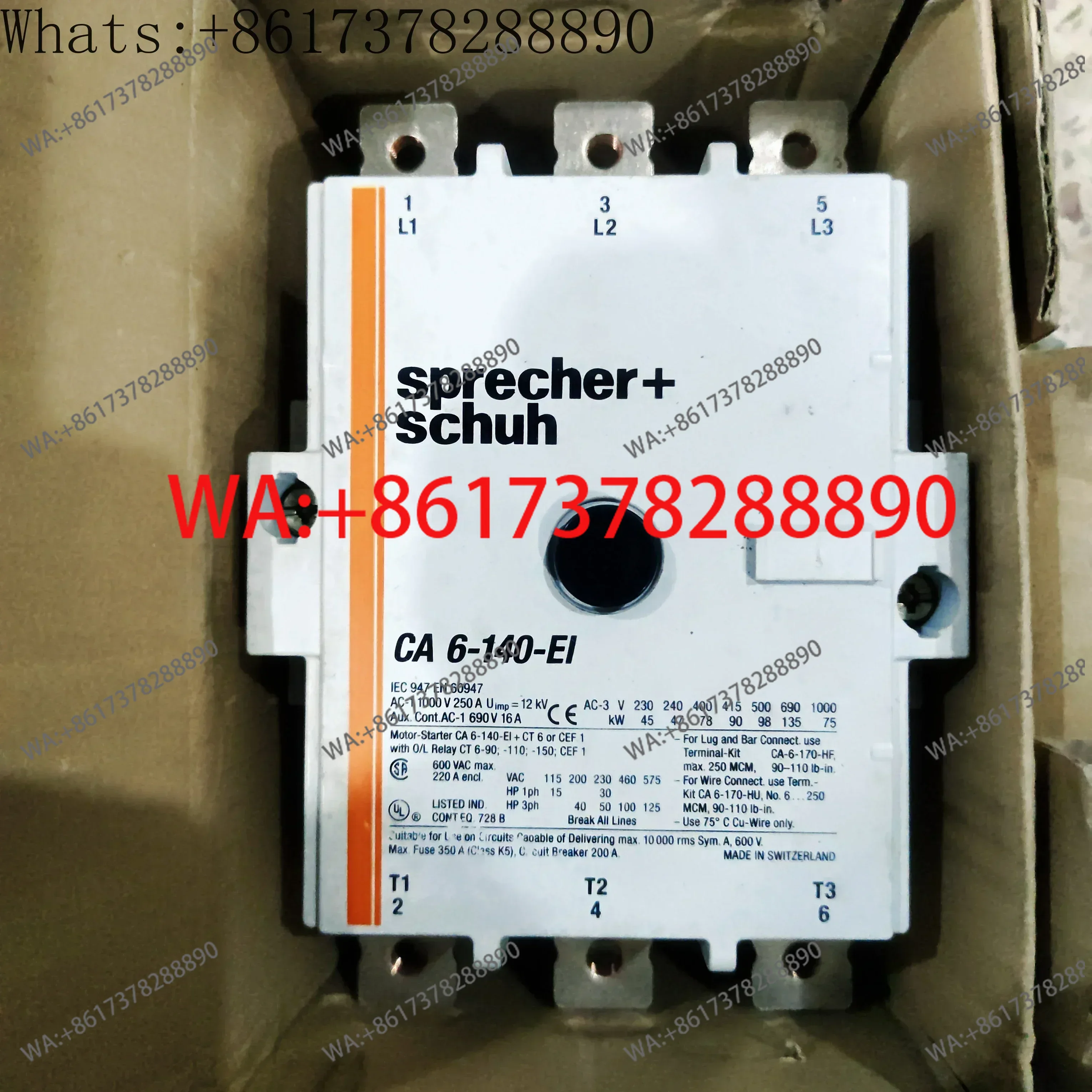 

sprecher+schuh CA6-140-EI CA6-170-EI 208-277VAC