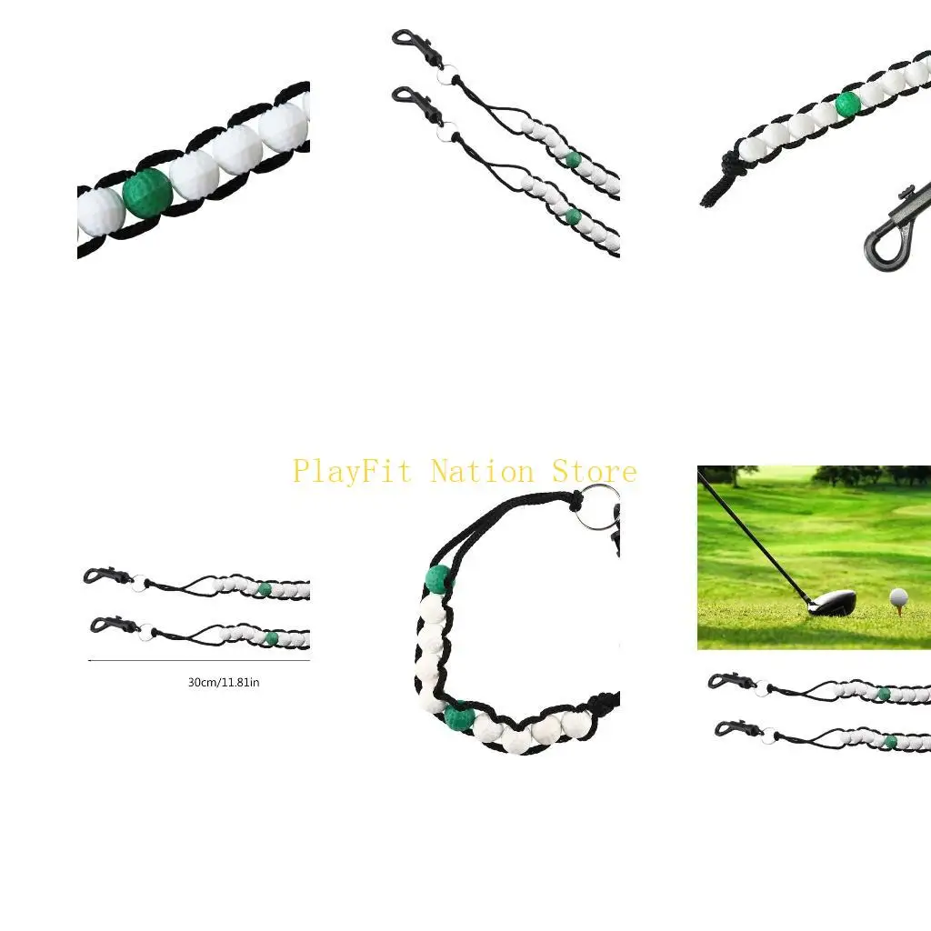 

242F Golf Bead Counter Golf Shot Score Counter Golf Shot Counter Bracelets with Clip