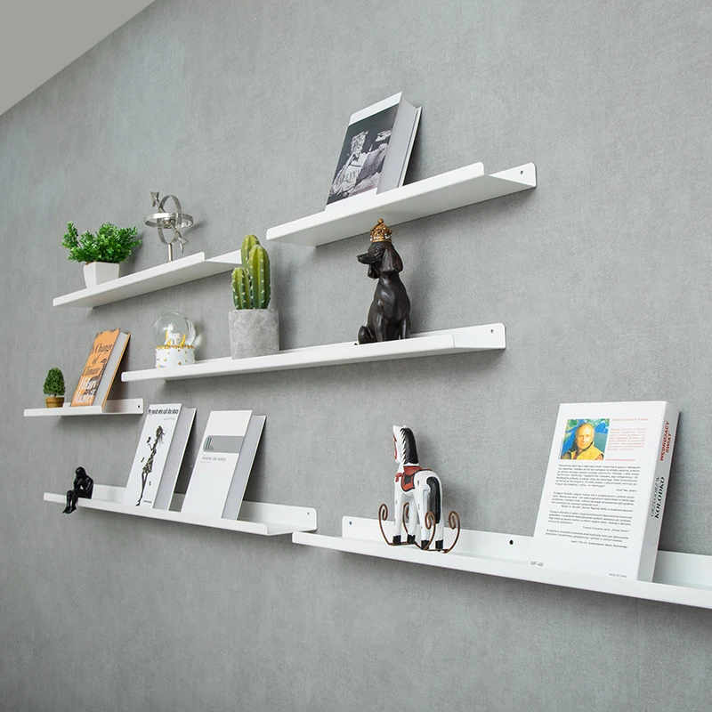 Metal Magazine Rack Plastic Shelf Bookshelf Books Book Shelves Display Stand Furniture Bookcase Storage Large Desk Wood Porte